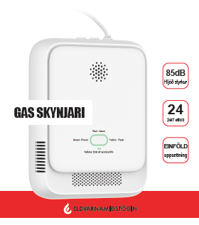 Gasskynjari Zorro 230V