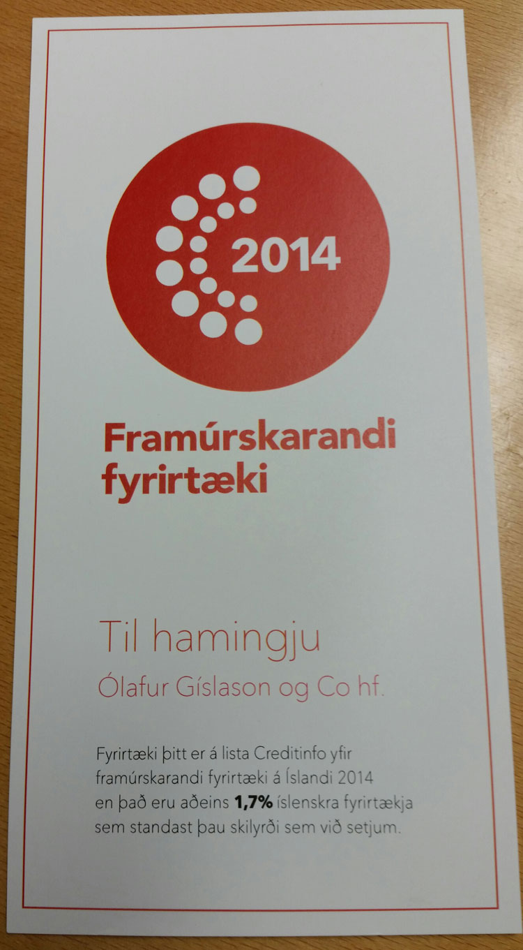 Fyrirmyndarfyrirtæki 2014