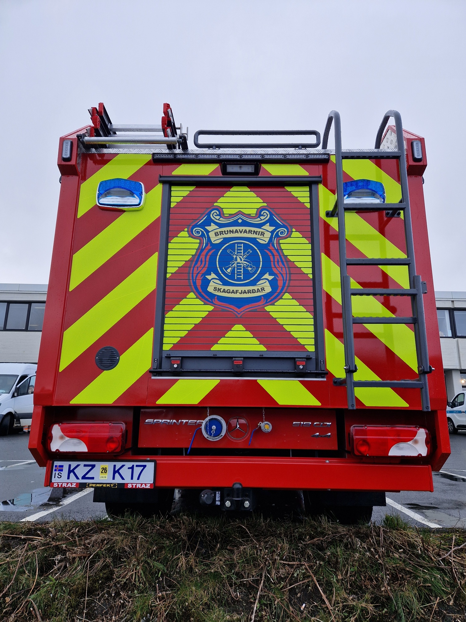 Undanfara og björgunarbifreið Brunavarnir Skagafjarðar 2025