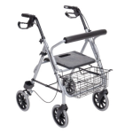 “Silver” Aluminium Rollator göngugrind 