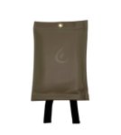 Eldvarnateppi leður brúnt